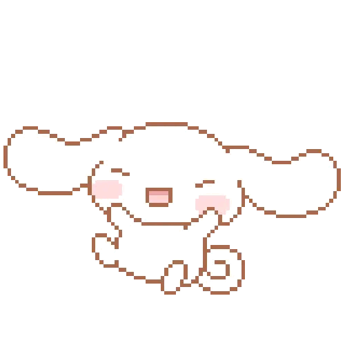 Happy and jumping Cinnamoroll.